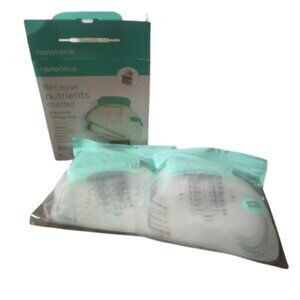 Nanobébé 50 Breastmilk Storage Bags - Cools & Thaws Evenly 2X Faster